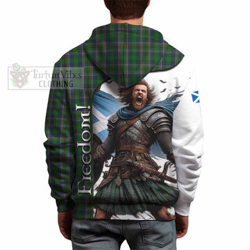 Cockburn Crest Tartan Hoodie Inspired by the Freedom of Scottish Warrior