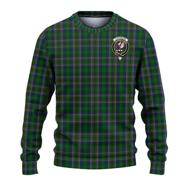 Cockburn Tartan Ugly Sweater with Family Crest