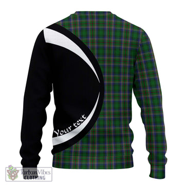 Cockburn Tartan Ugly Sweater with Family Crest Circle Style