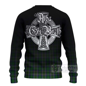 Cockburn Tartan Ugly Sweater Featuring Alba Gu Brath Family Crest Celtic Inspired