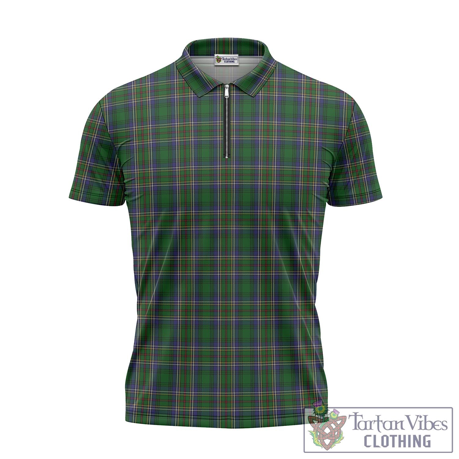 Tartan Vibes Clothing Cockburn Tartan Zipper Polo Shirt