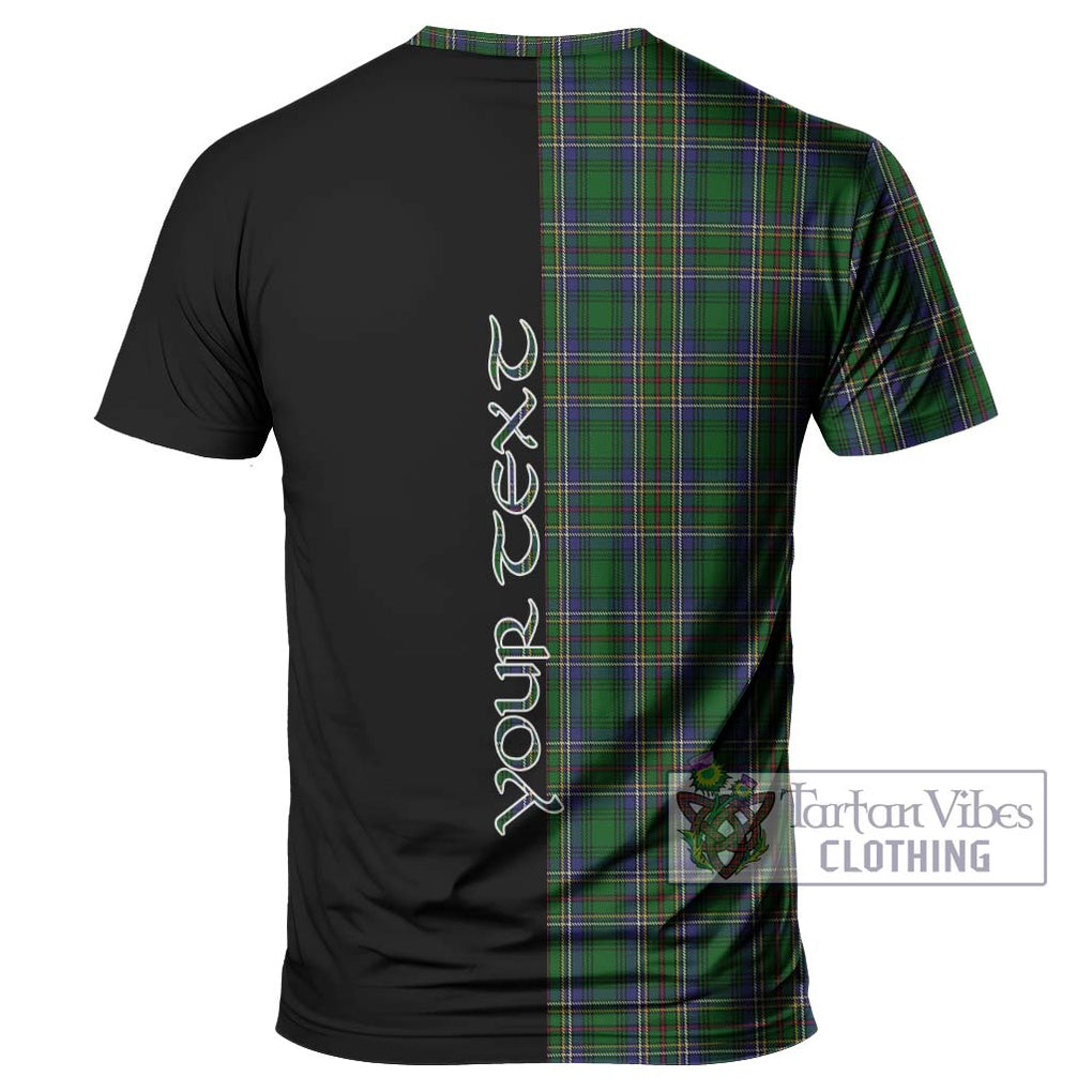 Cockburn Tartan T-Shirt with Family Crest and Half Of Me Style - Tartanvibesclothing Shop