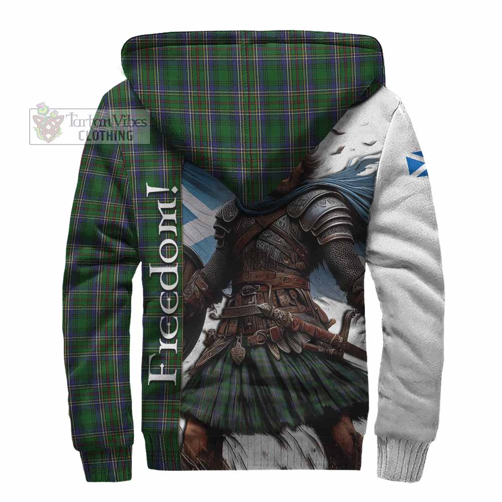 Tartan Vibes Clothing Cockburn Crest Tartan Sherpa Hoodie Inspired by the Freedom of Scottish Warrior