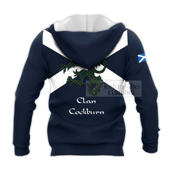 Cockburn Tartan Lion Rampant Knitted Hoodie Proudly Display Your Heritage with Alba Gu Brath and Clan Name