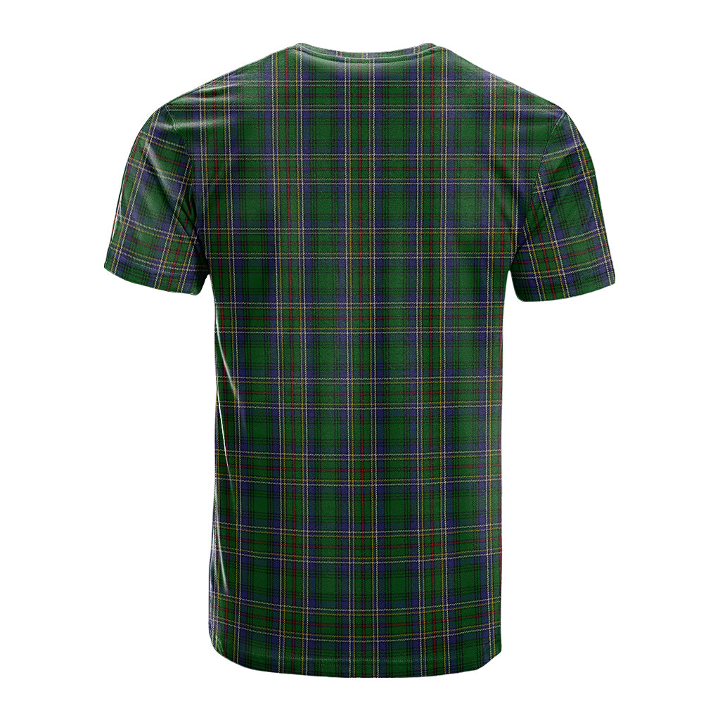 Cockburn Tartan T-Shirt with Family Crest - Tartan Vibes Clothing