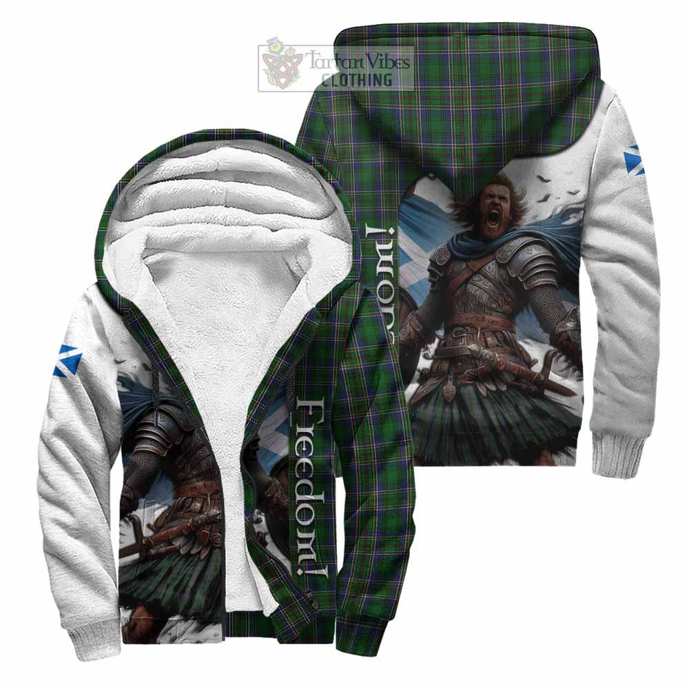 Tartan Vibes Clothing Cockburn Crest Tartan Sherpa Hoodie Inspired by the Freedom of Scottish Warrior