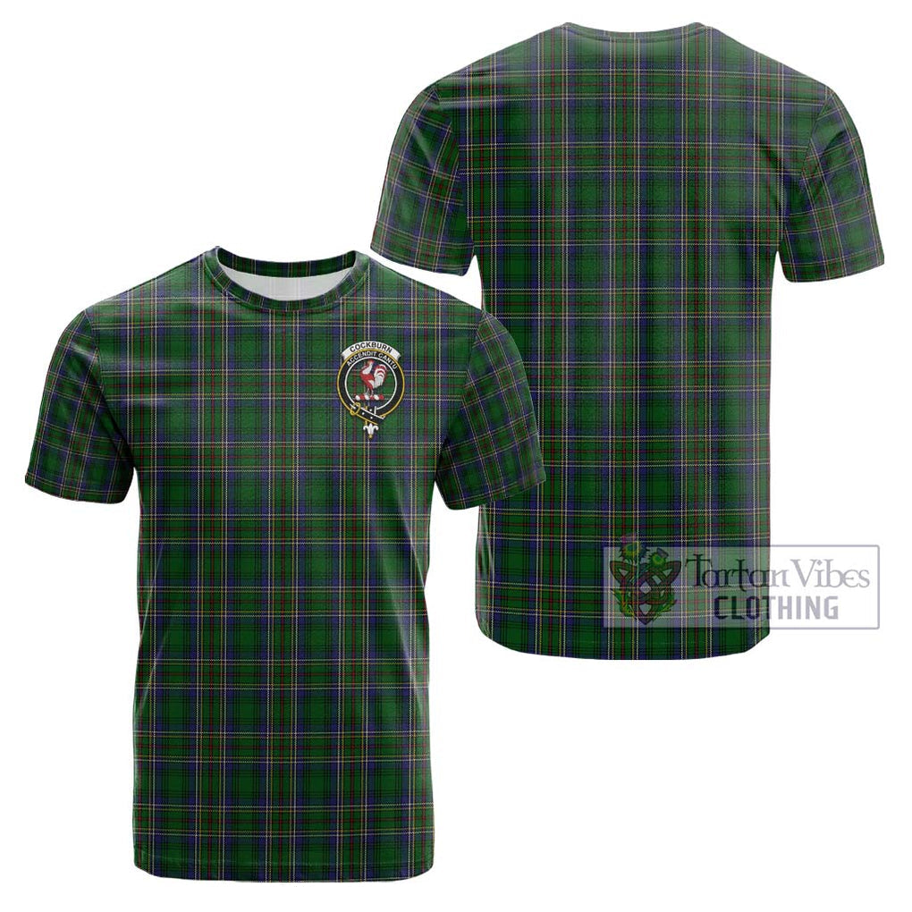 Cockburn Tartan Cotton T-Shirt with Family Crest Kid's Shirt - Tartanvibesclothing Shop