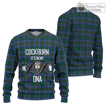 Cockburn Ancient Tartan Ugly Sweater with Family Crest DNA In Me Style