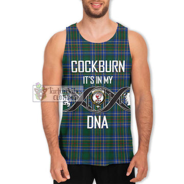 Cockburn Ancient Tartan Men's Tank Top with Family Crest DNA In Me Style