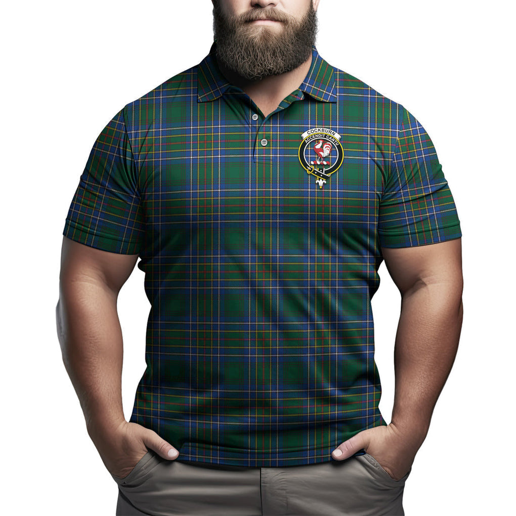 Cockburn Ancient Tartan Men's Polo Shirt with Family Crest Kid - Tartan Vibes Clothing