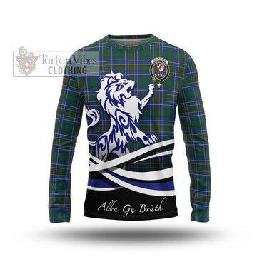 Cockburn Ancient Tartan Long Sleeve T-Shirt with Alba Gu Brath Regal Lion Emblem