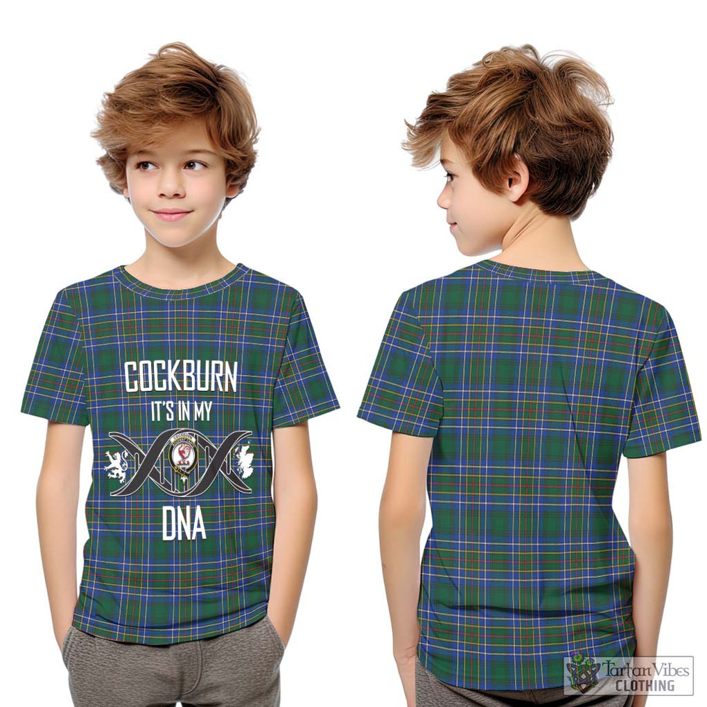 Cockburn Ancient Tartan Kid T-Shirt with Family Crest DNA In Me Style Youth XL Size14 - Tartanvibesclothing Shop