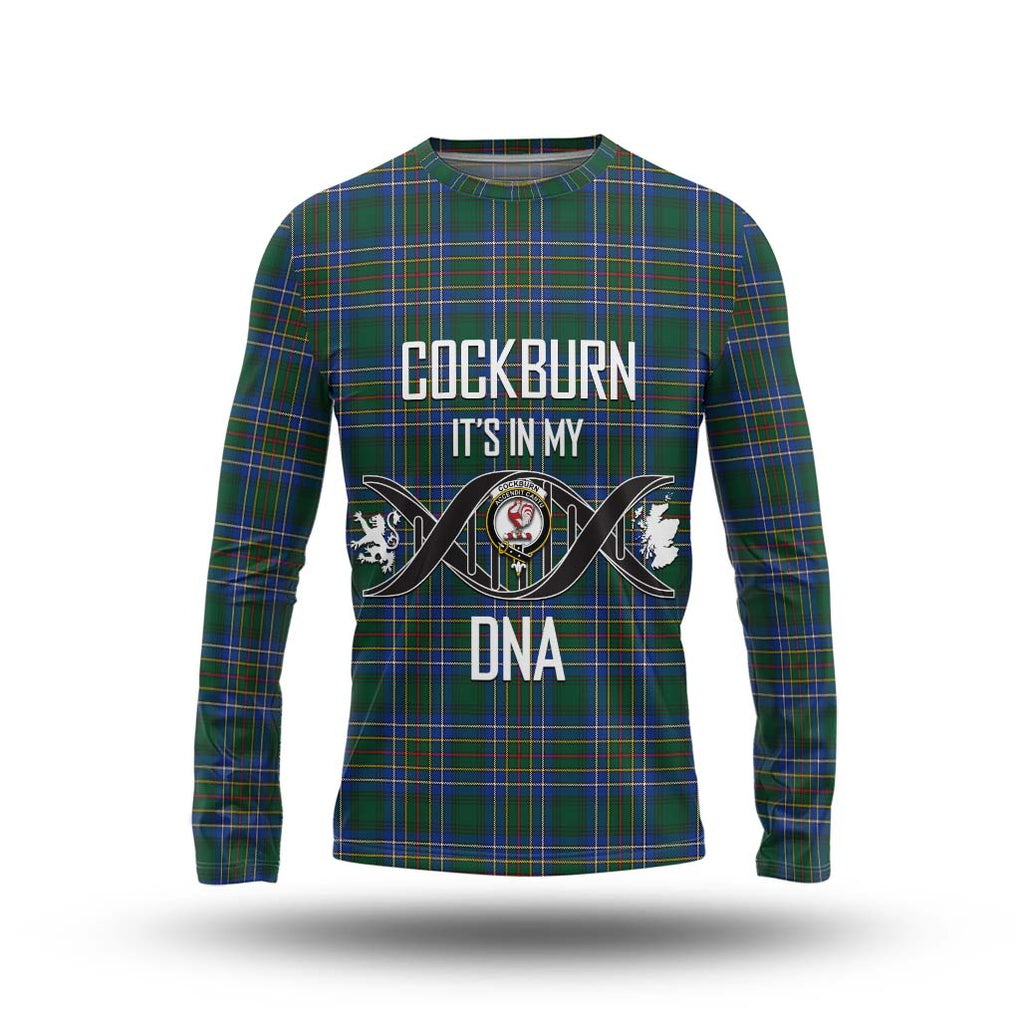 Cockburn Ancient Tartan Long Sleeve T-Shirt with Family Crest DNA In Me Style Unisex - Tartanvibesclothing Shop