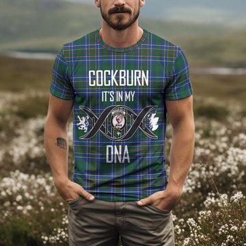 Cockburn Ancient Tartan T-Shirt with Family Crest DNA In Me Style