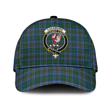 Cockburn Ancient Tartan Classic Cap with Family Crest