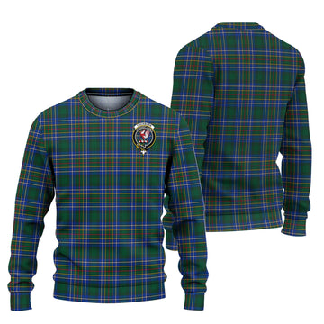 Cockburn Ancient Tartan Ugly Sweater with Family Crest