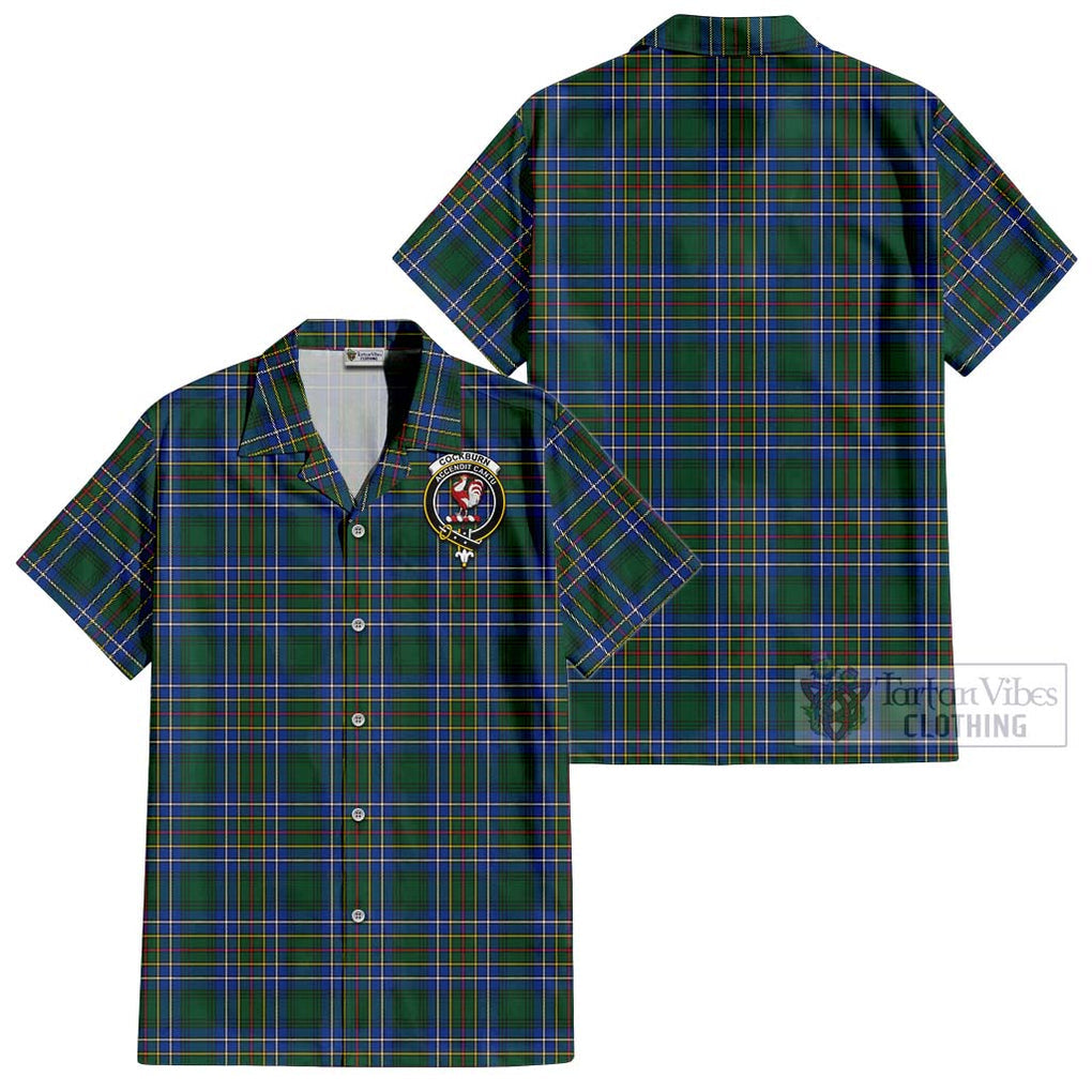 Cockburn Ancient Tartan Cotton Hawaiian Shirt with Family Crest Kid - Tartan Vibes Clothing