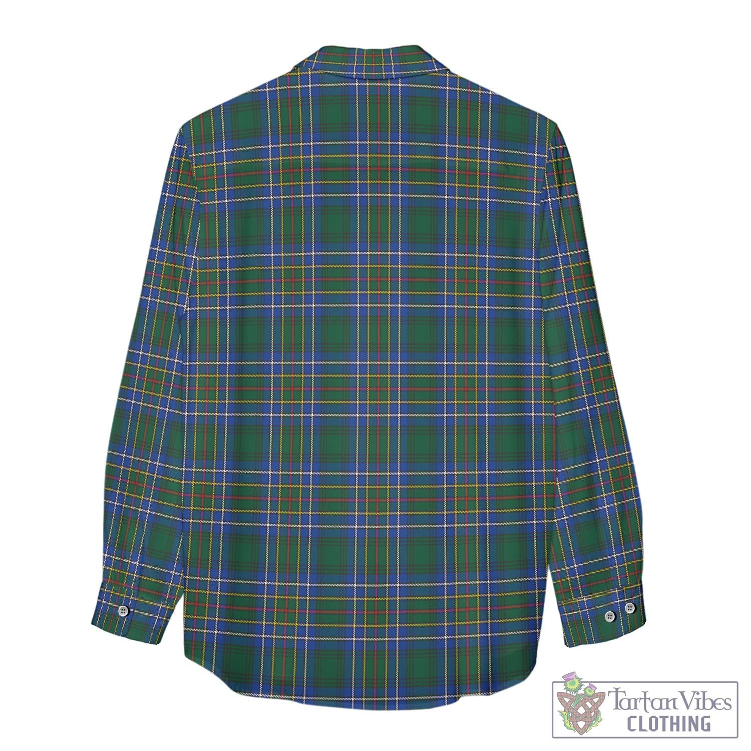 Tartan Vibes Clothing Cockburn Ancient Tartan Womens Casual Shirt with Family Crest