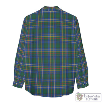 Cockburn Ancient Tartan Women's Casual Shirt with Family Crest