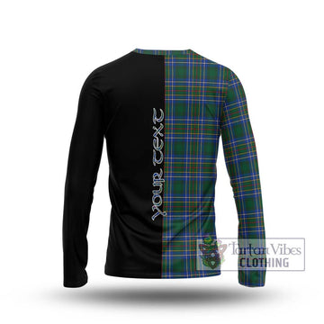 Cockburn Ancient Tartan Long Sleeve T-Shirt with Family Crest and Half Of Me Style