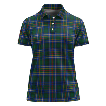 Cockburn Ancient Tartan Polo Shirt For Women