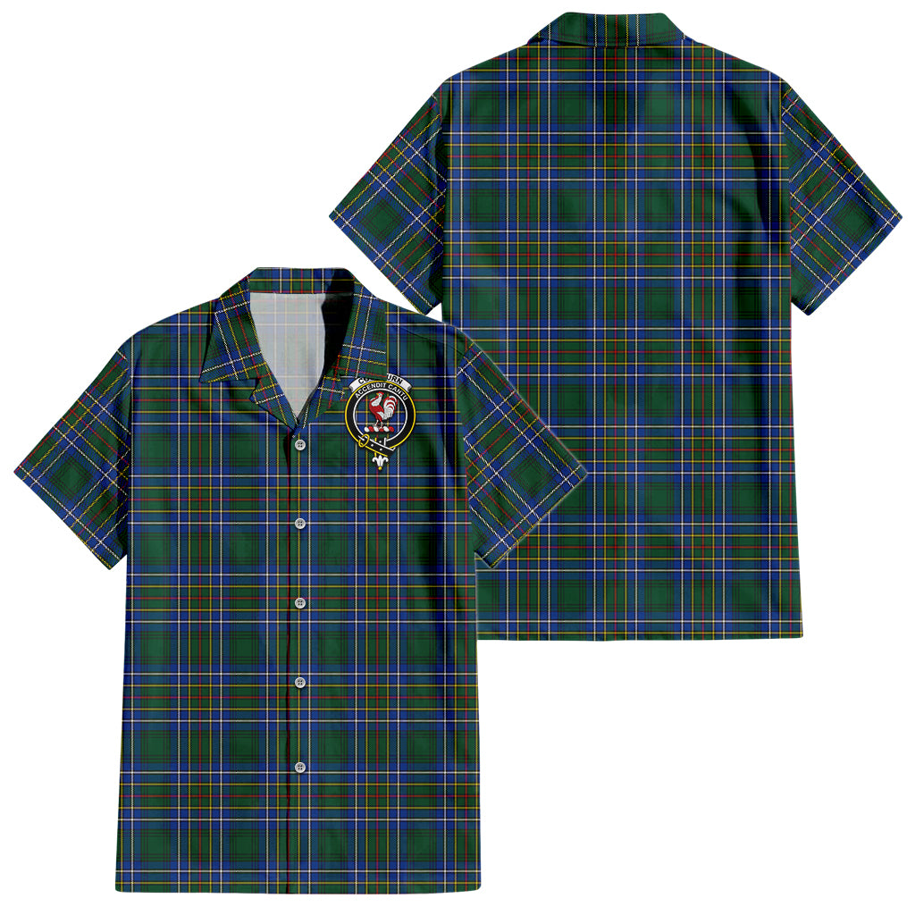 cockburn-ancient-tartan-short-sleeve-button-down-shirt-with-family-crest