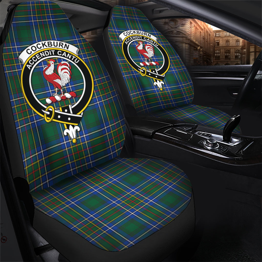 Cockburn Ancient Tartan Car Seat Cover with Family Crest - Tartanvibesclothing