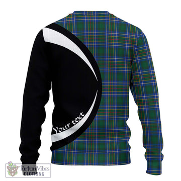 Cockburn Ancient Tartan Ugly Sweater with Family Crest Circle Style