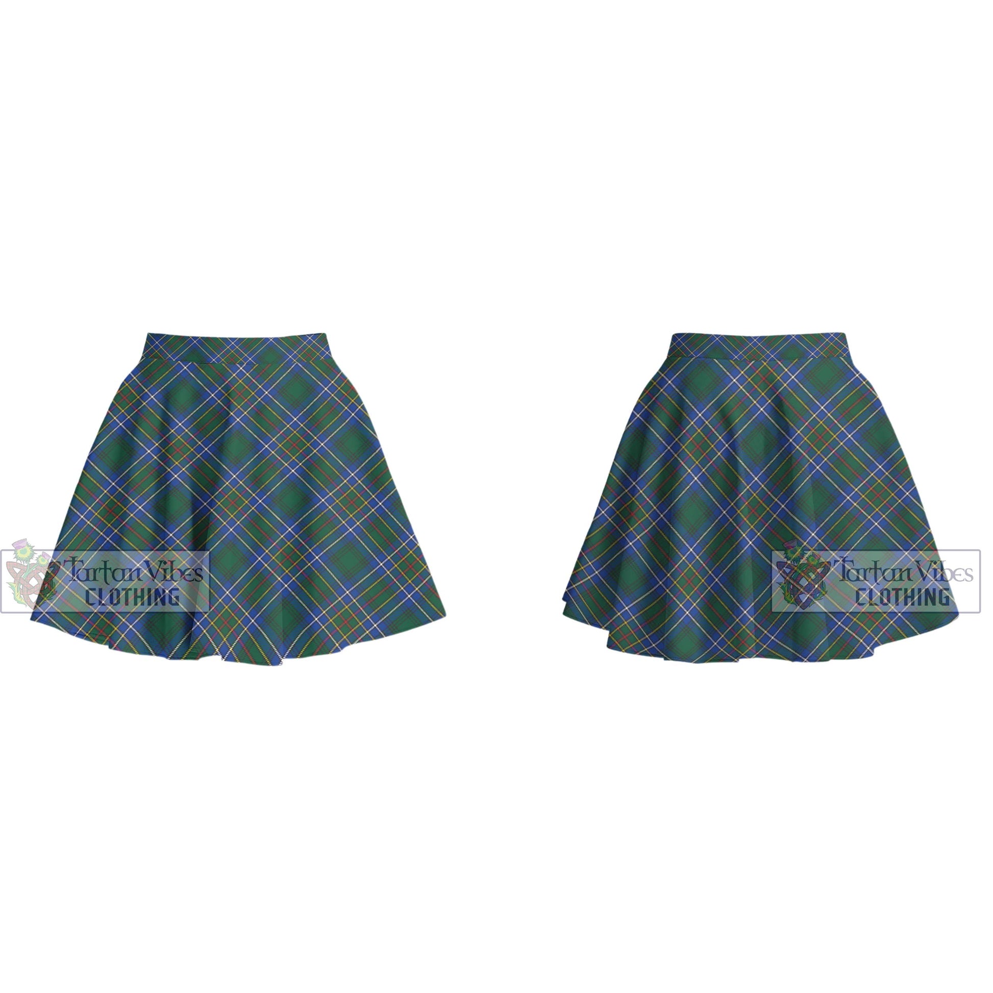 Tartan Vibes Clothing Cockburn Ancient Tartan Women's Plated Mini Skirt