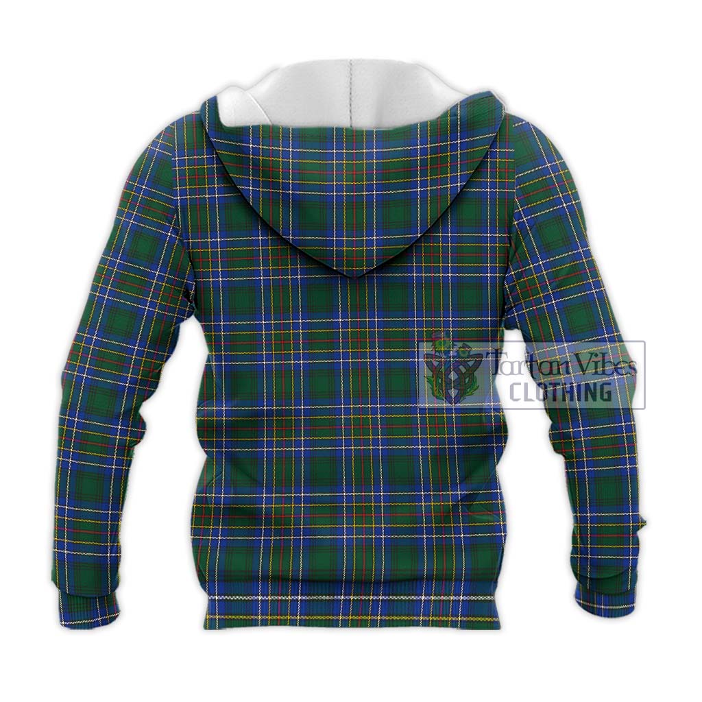 Tartan Vibes Clothing Cockburn Ancient Tartan Knitted Hoodie with Family Crest DNA In Me Style