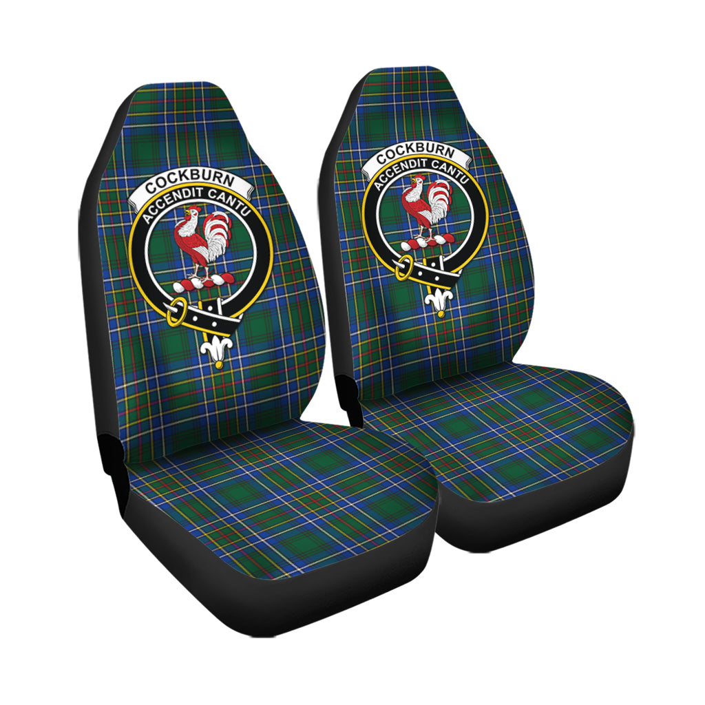 Cockburn Ancient Tartan Car Seat Cover with Family Crest - Tartanvibesclothing