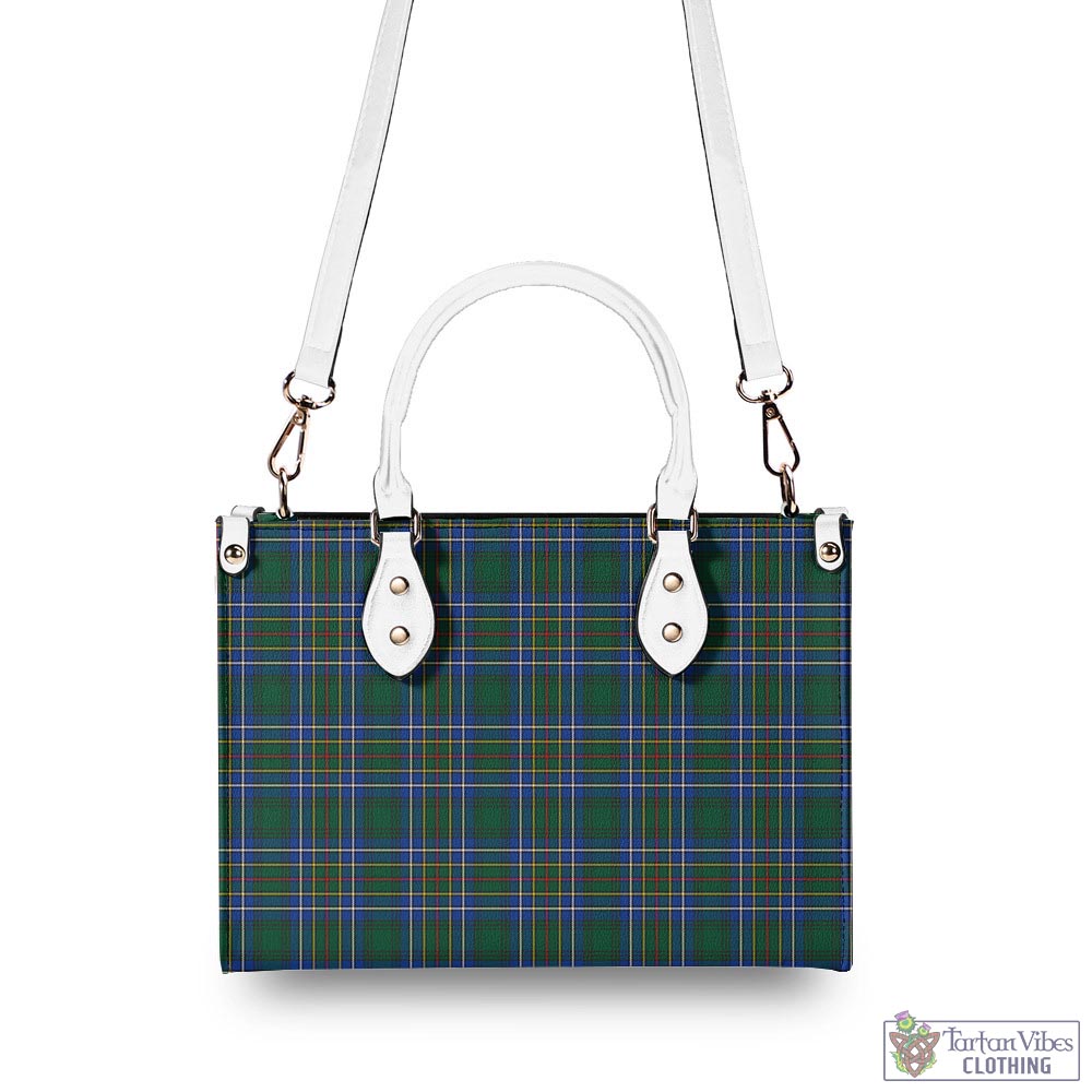 Tartan Vibes Clothing Cockburn Ancient Tartan Luxury Leather Handbags