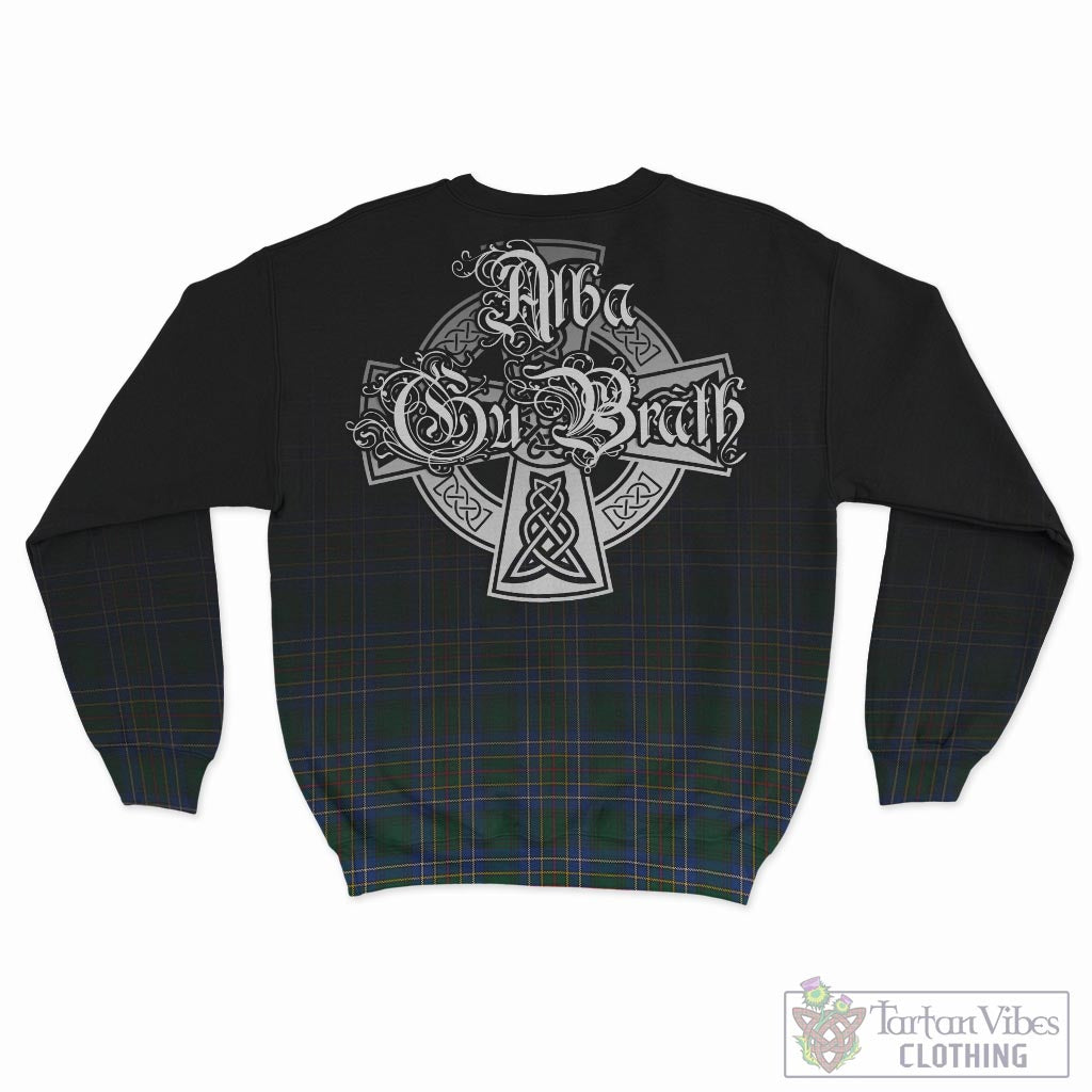 Tartan Vibes Clothing Cockburn Ancient Tartan Sweatshirt Featuring Alba Gu Brath Family Crest Celtic Inspired