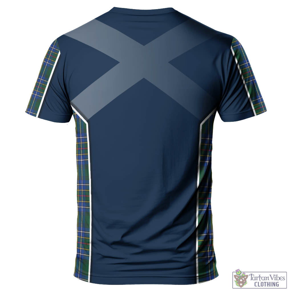 Tartan Vibes Clothing Cockburn Ancient Tartan T-Shirt with Family Crest and Lion Rampant Vibes Sport Style