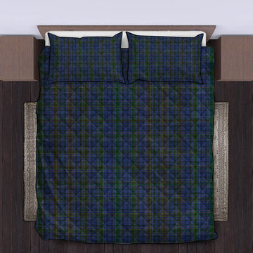 Cockburn Blue Tartan Quilt Bed Set