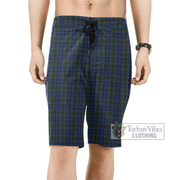 Cockburn Blue Tartan Men's Board Shorts