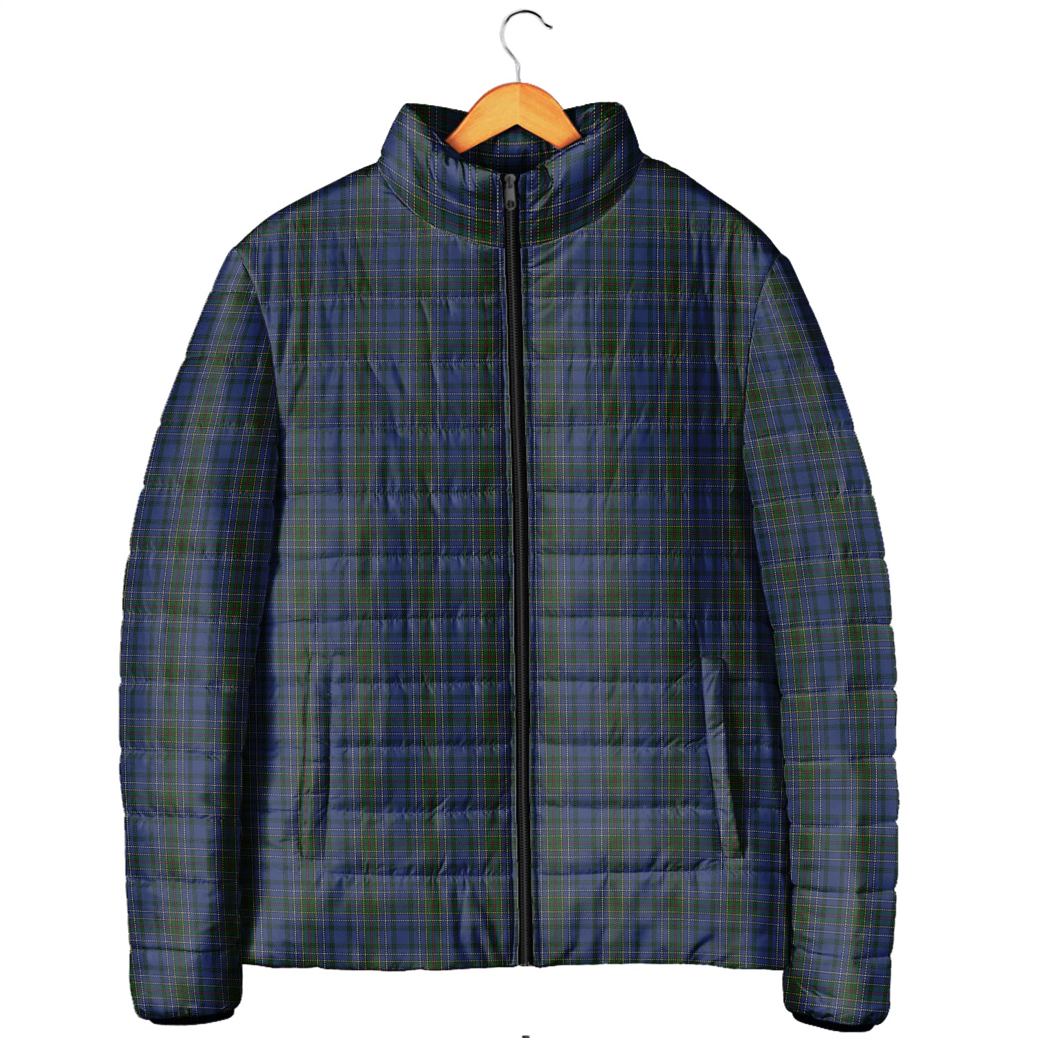 Cockburn Blue Tartan Padded Jacket Men's Padded Jacket - Tartan Vibes Clothing