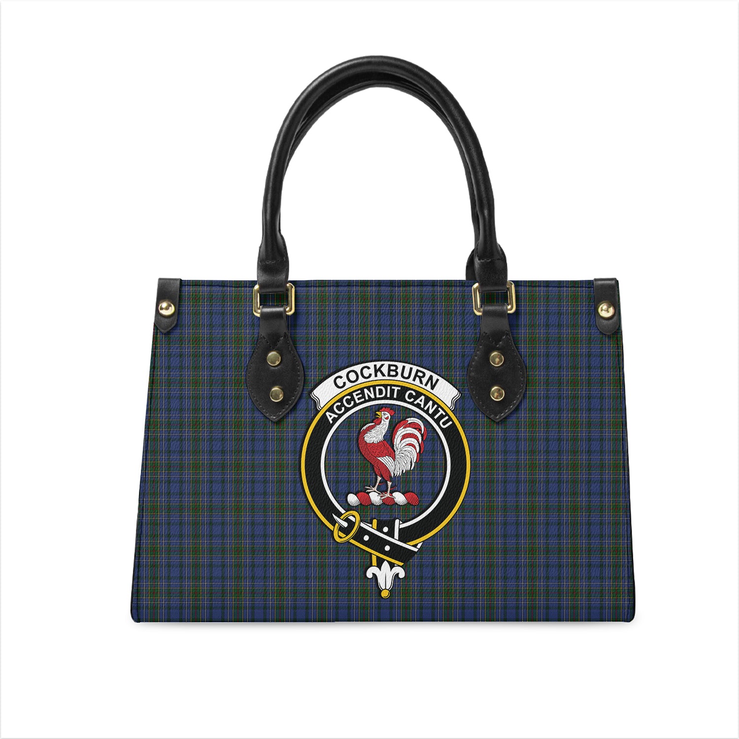 cockburn-blue-tartan-leather-bag-with-family-crest