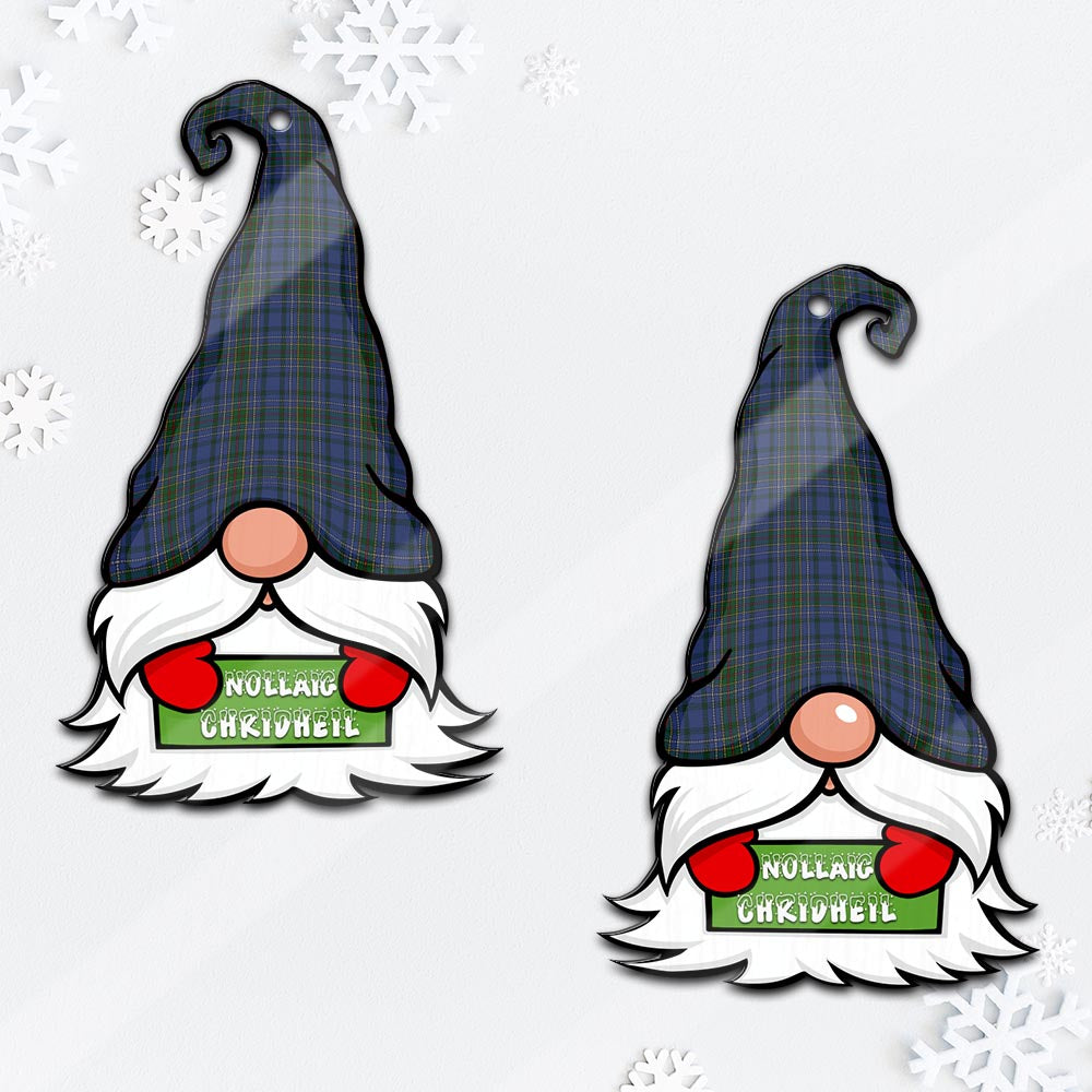 Cockburn Blue Gnome Christmas Ornament with His Tartan Christmas Hat - Tartan Vibes Clothing