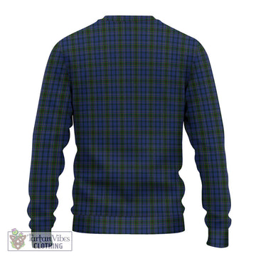 Cockburn Blue Tartan Ugly Sweater with Family Crest DNA In Me Style