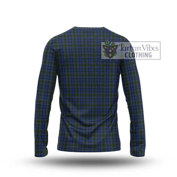 Cockburn Blue Tartan Long Sleeve T-Shirt with Family Crest DNA In Me Style