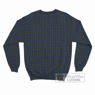 Cockburn Blue Tartan Sweatshirt with Family Crest DNA In Me Style