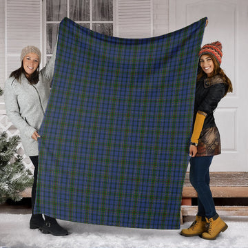 Cockburn Blue Tartan Blanket