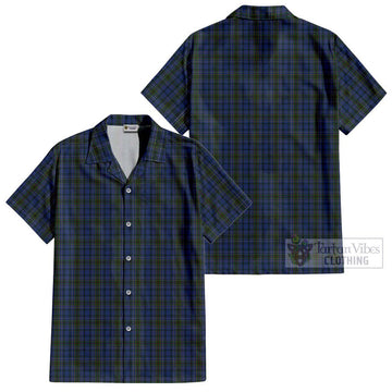 Cockburn Blue Tartan Cotton Hawaiian Shirt