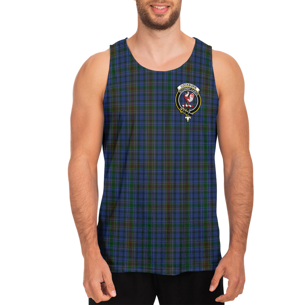 cockburn-blue-tartan-mens-tank-top-with-family-crest