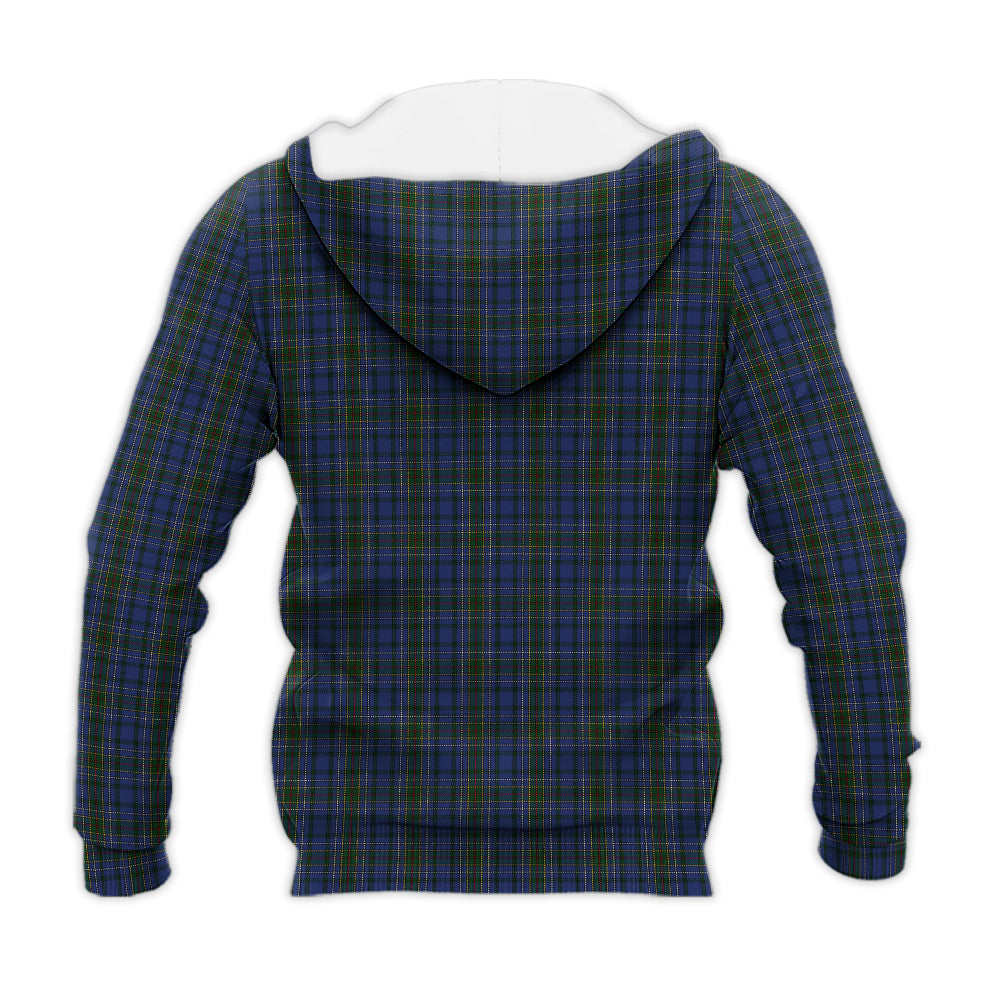 cockburn-blue-tartan-knitted-hoodie-with-family-crest