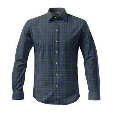 Cockburn Blue Tartan Long Sleeve Button Up Shirt