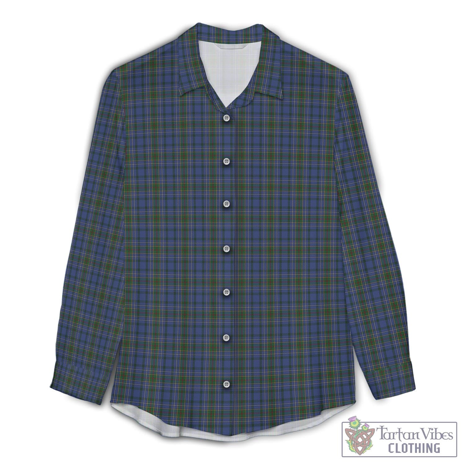 Cockburn Blue Tartan Womens Casual Shirt