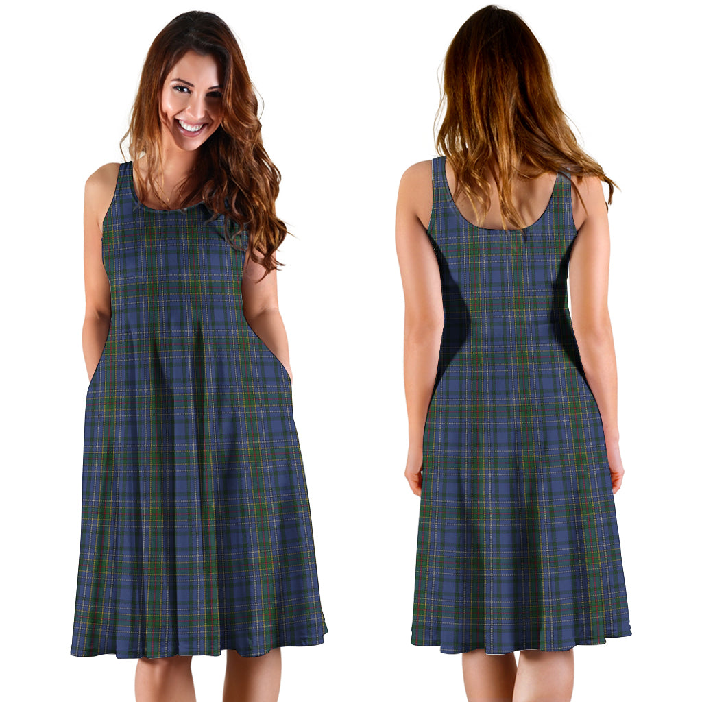 cockburn-blue-tartan-sleeveless-midi-womens-dress