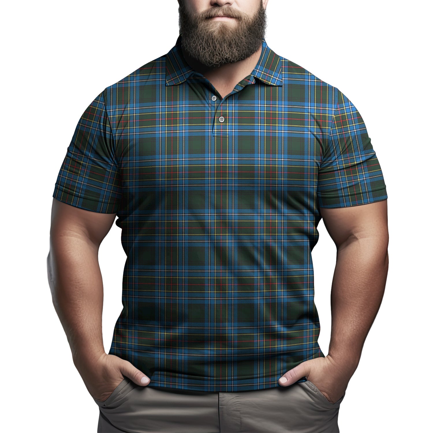 Cockburn Modern Tartan Mens Polo Shirt Kid - Tartan Vibes Clothing